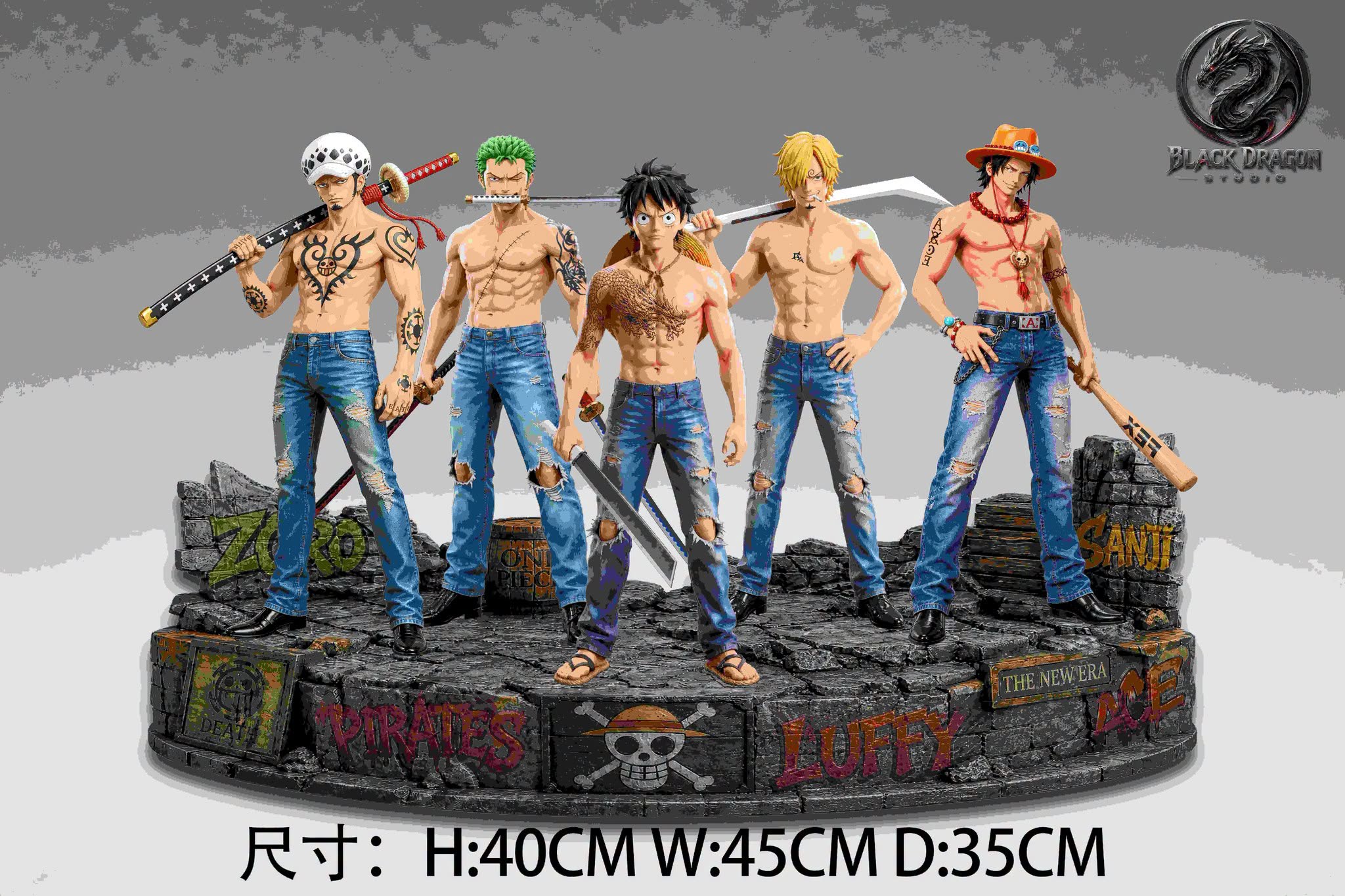 Pirates Luffy - Black Dragon Studio - Luffy Pirates - 1/6 - One Piece | FeiFeiisland