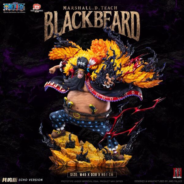 Alternative view of Blackbeard - Jimei Palace Studio - Blackbeard Pirate - 1/6 - One Piece | FeiFeiisland